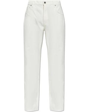 Balmain Jeans With Slightly Tapered Legs - White