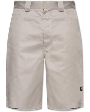 Balenciaga Bermuda Shorts With Logo - Grey