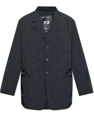 Y-3 Lightweight Jacket With Pockets, - Blue