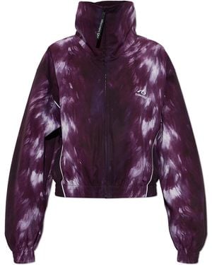 Balenciaga Wide-Collar Jacket - Purple