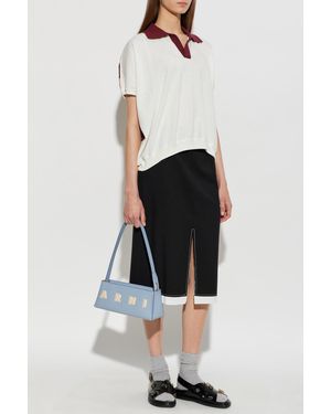 Marni Polo Made From Combined Materials - White