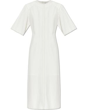 Ami Paris Dress With A Slit - White