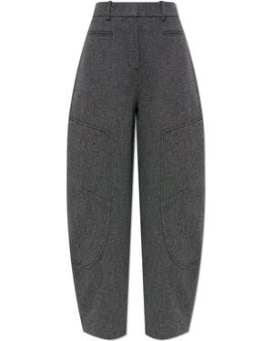 Ganni Wide-Leg Trousers - Grey