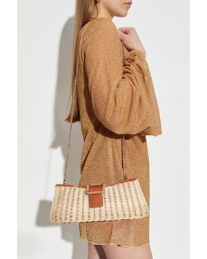 Rodo Clutch Bag With Logo - Natural