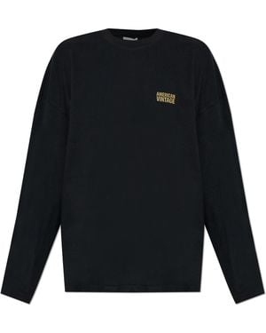 American Vintage Long-Sleeve T-Shirt - Black