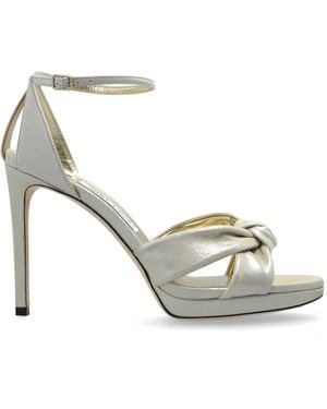 Jimmy Choo Platform Sandals 'Rosie' - Metallic