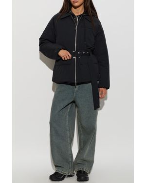 Moose Knuckles Quilted Jacket With Hood - Black