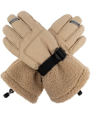 UGG Ski Gloves Shasta With Faux Fur - Black