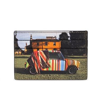 Paul Smith Leather Card Holder - Multicolour