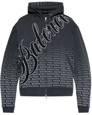 Balenciaga Sweatshirt With Logo - Black