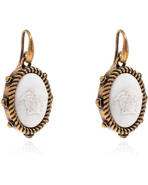 Versace Brass Earrings - Metallic