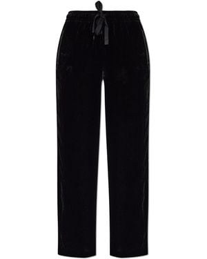 Zadig & Voltaire Velour Trousers 'Poma' - Black