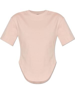 adidas By Stella McCartney T-Shirt With Asymmetric Finish - White