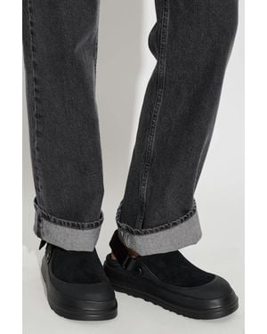 UGG 'Goldenglow Suede Clog' Shoes - Black