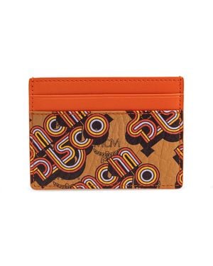 MCM Cardholder With Logo - Orange