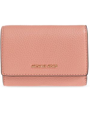 MICHAEL Michael Kors Leather Wallet With Logo - Pink