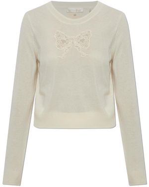 LoveShackFancy 'Mingley' Jumper - White
