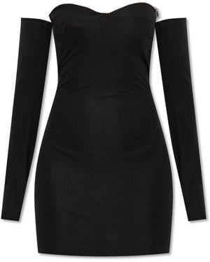 DSquared² Dress With Decorative Sleeves - Black