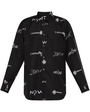 Comme des Garçons Shirt With Print - Black