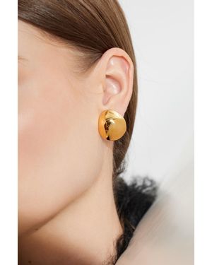 Alaïa Brass Earrings - Black