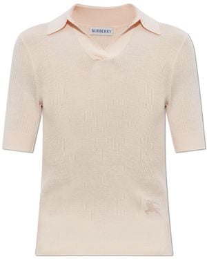 Burberry Cashmere Polo "Rain - Natural