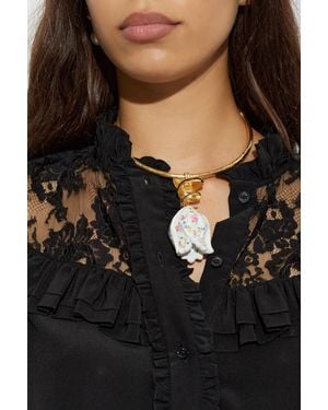 Chloé "Bloomcraft" Necklace - Black