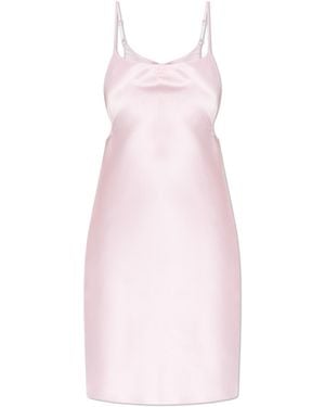 Courreges Satin Slip Dress - Pink