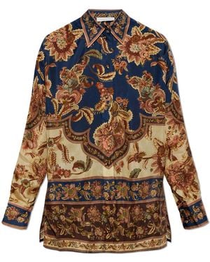 Zimmermann Silk Shirt With Print - Multicolour