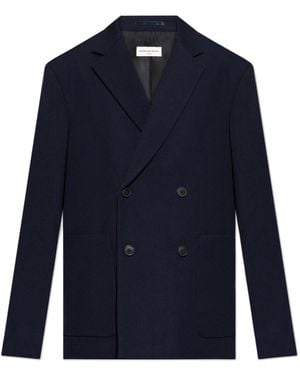 Dries Van Noten Double-Breasted Blazer - Blue