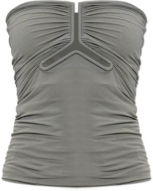Rick Owens Top With Exposed Shoulders - Grey