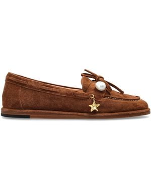 Agl Attilio Giusti Leombruni "Charmy" Suede Loafers - Brown