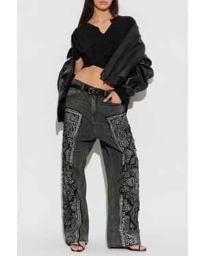 R13 Top With Ruching - Black