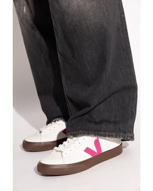 Veja Campo Leather Sports Shoes - Black