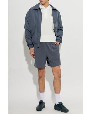 Lacoste Logo-Patch Shorts - Blue