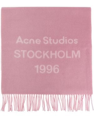 Acne Studios Wool Scarf - Pink
