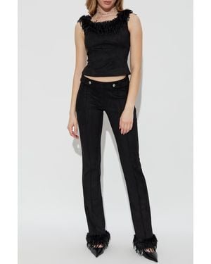 MISBHV Faux Suede Pants - Black