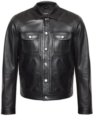 DSquared² Leather Jacket - Black