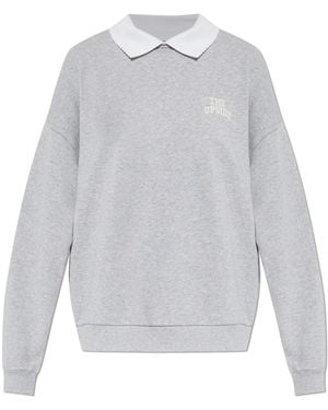 The Upside Sweatshirt With Collar "Pascal" - Grey