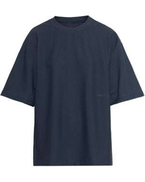 Rethinkit Studios Oversized T-Shirt With Embroidered Logo - Blue