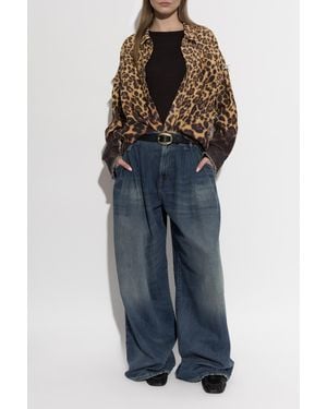 R13 Flared Leg Jeans - Blue