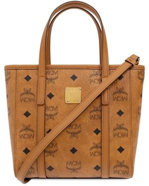 MCM Handbag With Monogram - Brown