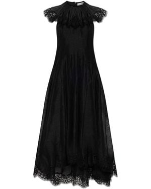 Zimmermann Dress With Lace Finish - Black
