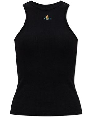 Vivienne Westwood Top With "Z" Logo - Black