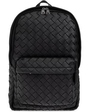 Bottega Veneta Leather Backpack - Black