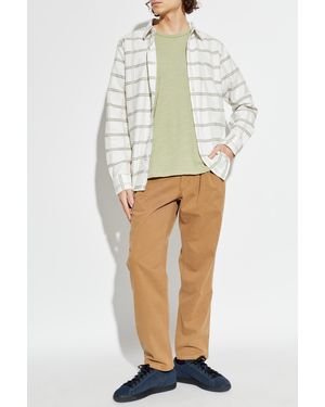 Rag & Bone Cotton Pants With Tapered Legs - White
