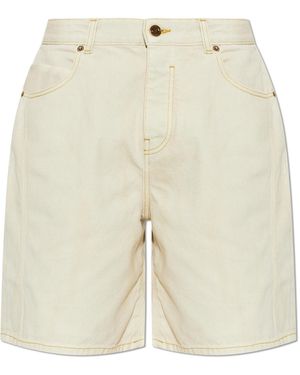 Balmain Denim Shorts - Natural