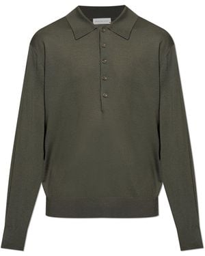Dries Van Noten Wool Polo - Green