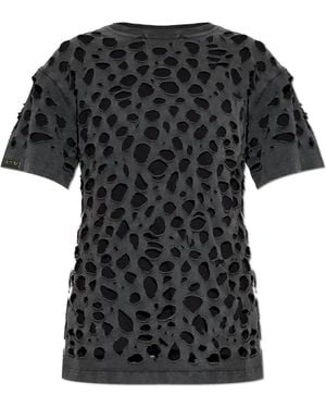 AVAVAV T-Shirt With Cut-Outs - Black