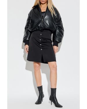 Versace Satin Skirt - Black