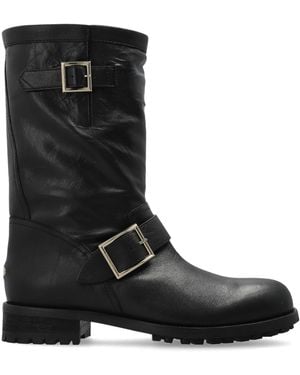 Jimmy Choo 'Biker Mid' Boots - Black